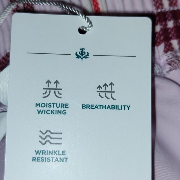 Lady Hagen Clubhouse 16" Woven golf  Skort Plaid Pink Sz XXL NWT - Picture 6 of 9